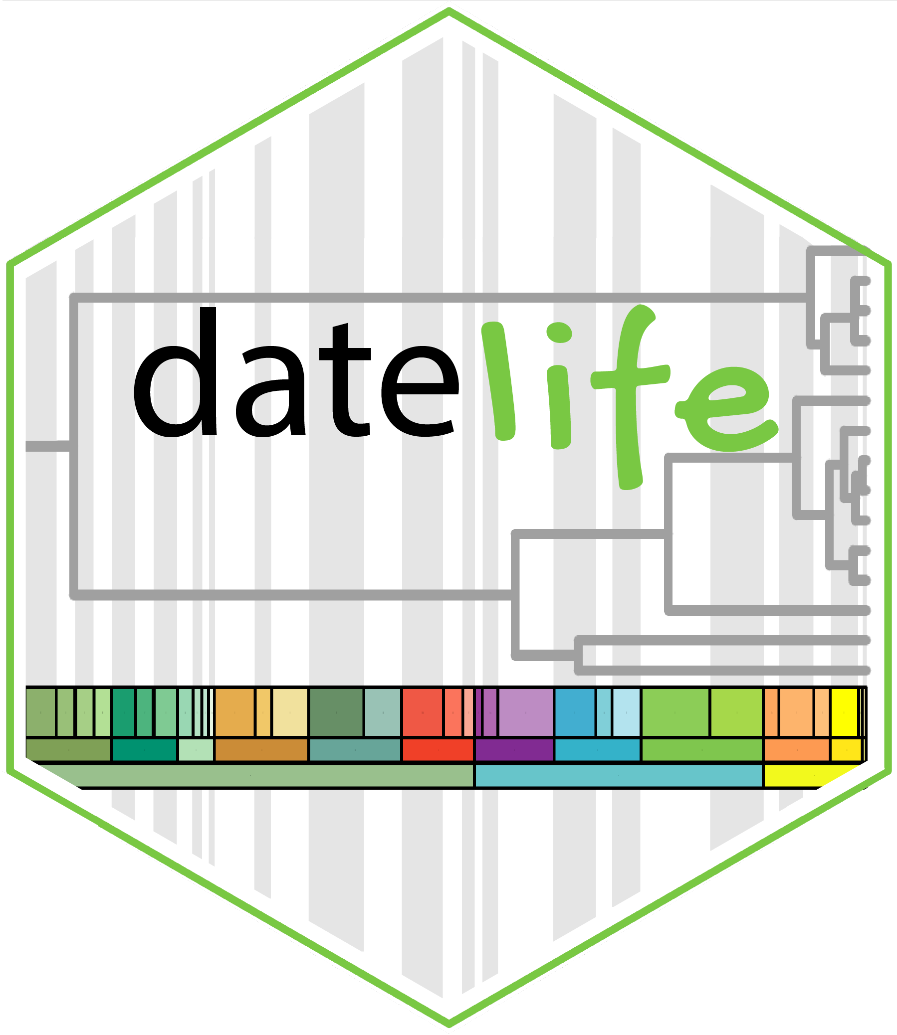 datelife hex sticker