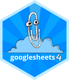 googlesheets4 hex sticker