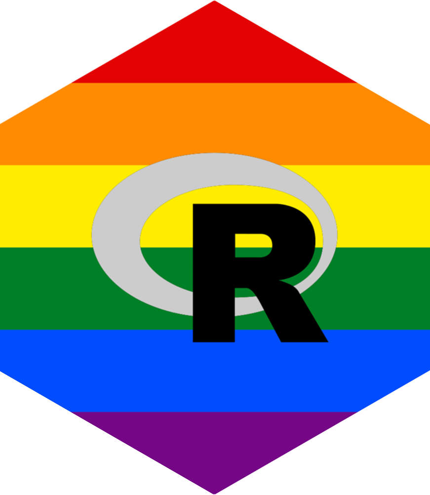 rainbowr hex sticker
