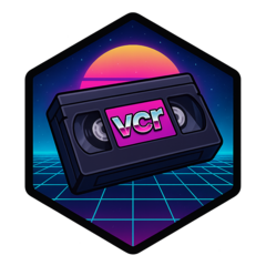 vcr hex sticker
