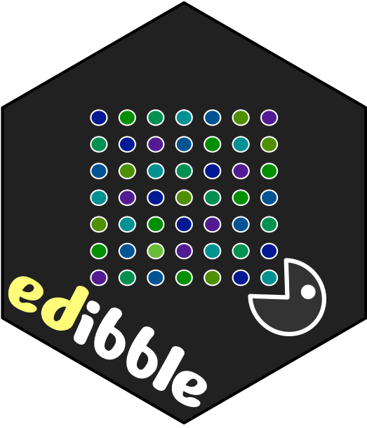edibble hex sticker